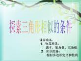 魯教版（五四制）八年級(jí)下冊(cè)數(shù)學(xué) 9.4探索三角形相似的條件 課件