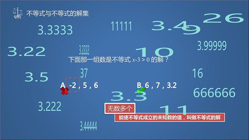 苏科版七年级下册数学课件 11.2不等式的解集05