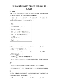 2022年山东省滕州市龙阳中学学业水平考试复习综合检测数学试题(word版无答案)