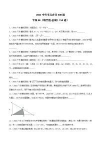 专练04（50题）（填空题-基础）-2022中考数学考点必杀500题（广东专用）