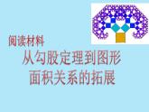 初中数学浙教版八上阅读材料-从勾股定理到图形面积关系的拓展部优课件