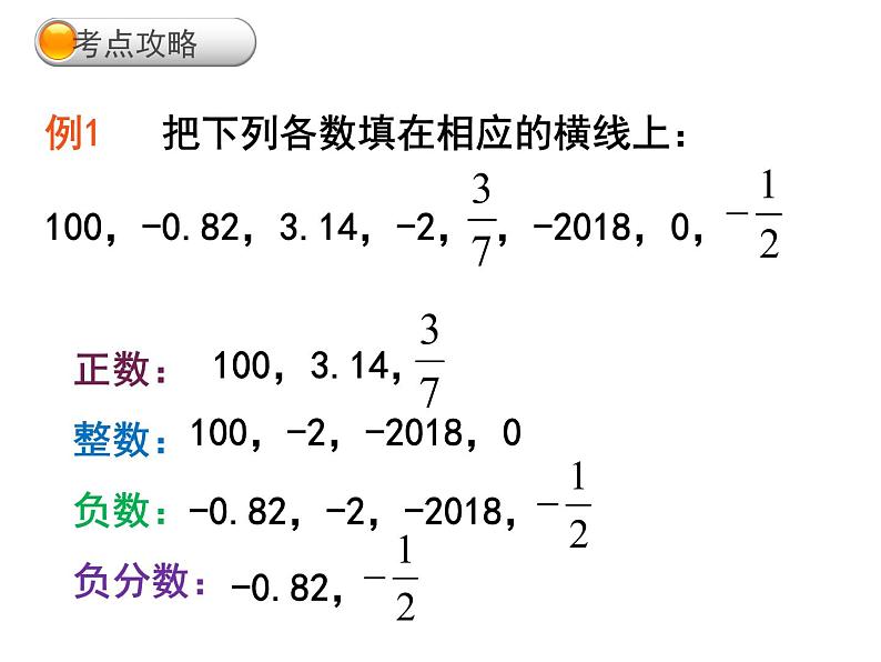 初中数学湘教版七上小结练习第一章《有理数》复习部优课件04