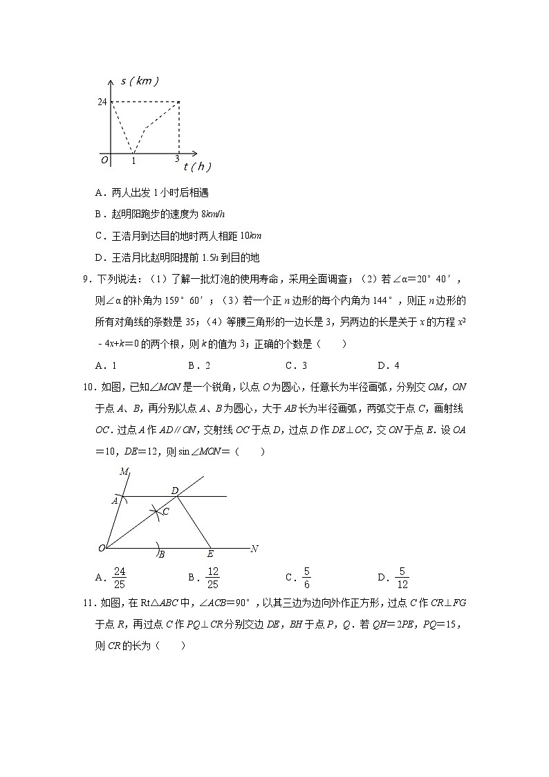 2021年山东省日照实验中学中考数学二模试卷及答案03