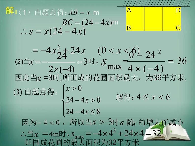 二次函数在几何方面的应用m课件PPT04