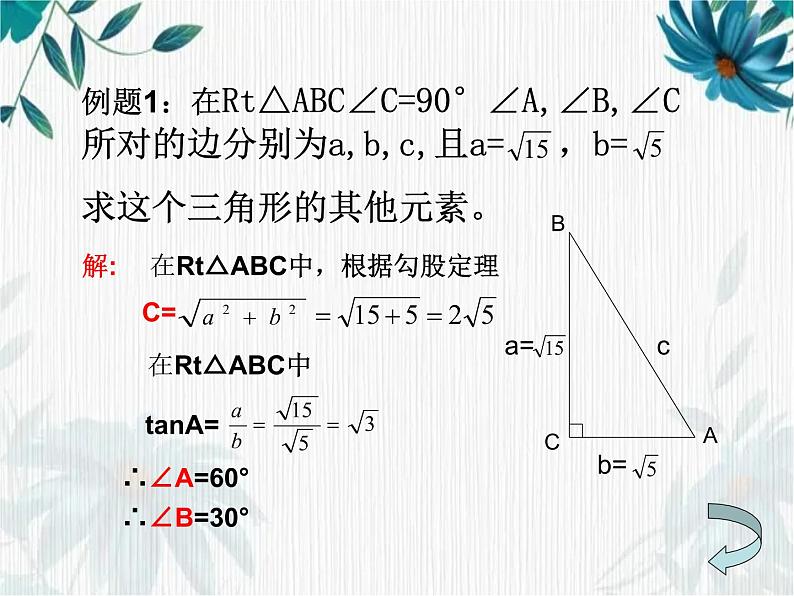 解直角三角形 公开课课件第7页