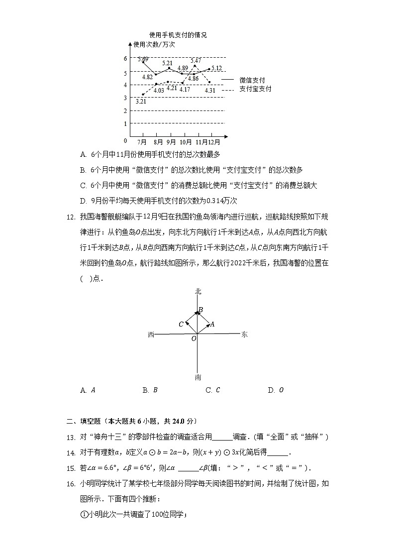 2021-2022学年山东省枣庄市薛城区七年级（上）期末数学试卷（含解析）第3页