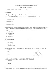 2022年广东省数学初中学业水平考试仿真模拟试卷(word版无答案)