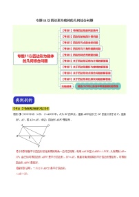 中考专题11以四边形为载体的几何综合问题（解析版）