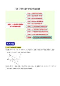 中考专题11以四边形为载体的几何综合问题（原卷版）