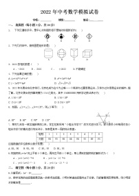 2022年湖南省湘潭县排头乡排头中学初中学业水平模拟数学试题