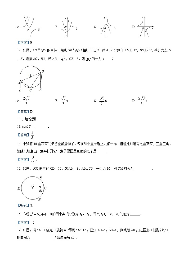 山东省德州市临邑县2020-2021学年九年级上学期期末数学试题及答案03