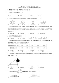 2022年长沙市中考数学模拟试题（2）（原卷版+解析版）