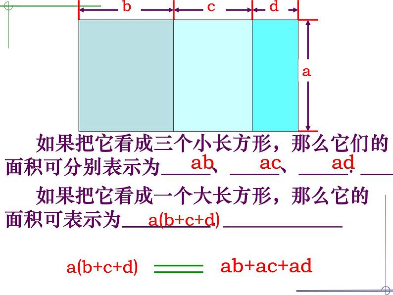 苏科版七年级下册数学课件 9.2单项式乘多项式第5页