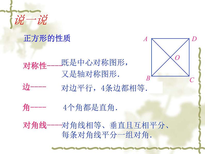 苏科版八年级下册数学 9.4矩形、菱形、正方形（4） 课件07