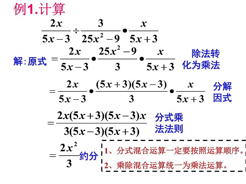 苏科版八年级下册数学 10.4分式的乘除（2） 课件06