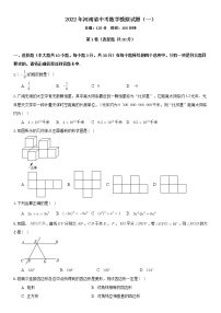 2022年河南省中考数学模拟试题（一） (word版含答案)