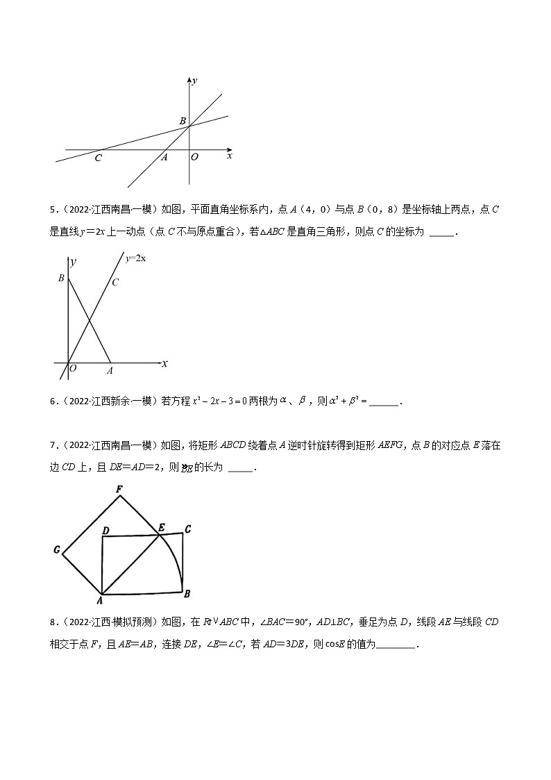 专练05（50题）（填空题-提升）2022中考数学考点必杀500题（江西专用）02