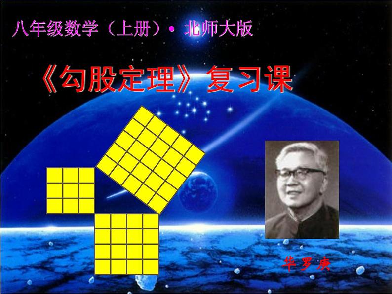 初中数学 北师大2011课标版 八年级上册 《勾股定理回顾与思考》PPT 课件第2页