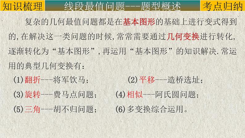 几何模型-隐圆模型（求最值）-2022年中考数学第二轮总复习课件（全国通用）05