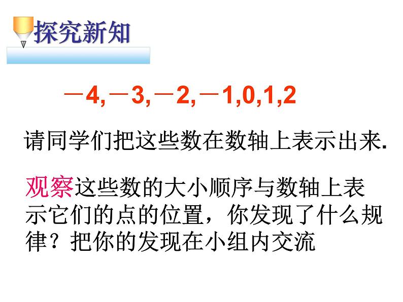 初中数学 人教2011课标版 七年级上册 有理数比较大小 课件第4页