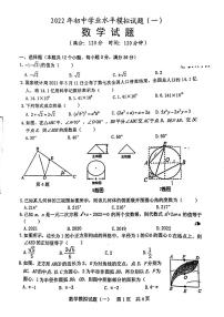 2022年山东省日照市初中学业水平模拟考试数学试题（无答案）