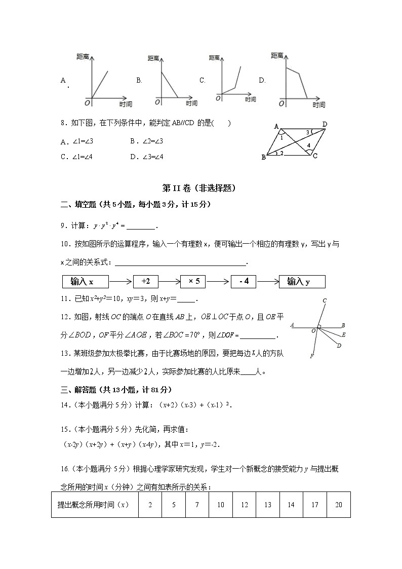 陕西省宝鸡市凤翔区2021-2022学年七年级下学期期中考试数学试题（含答案）02