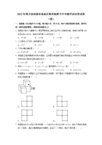 2022年四川省成都市中考适应性考试数学试卷（四）（高新区教科院附属中学）