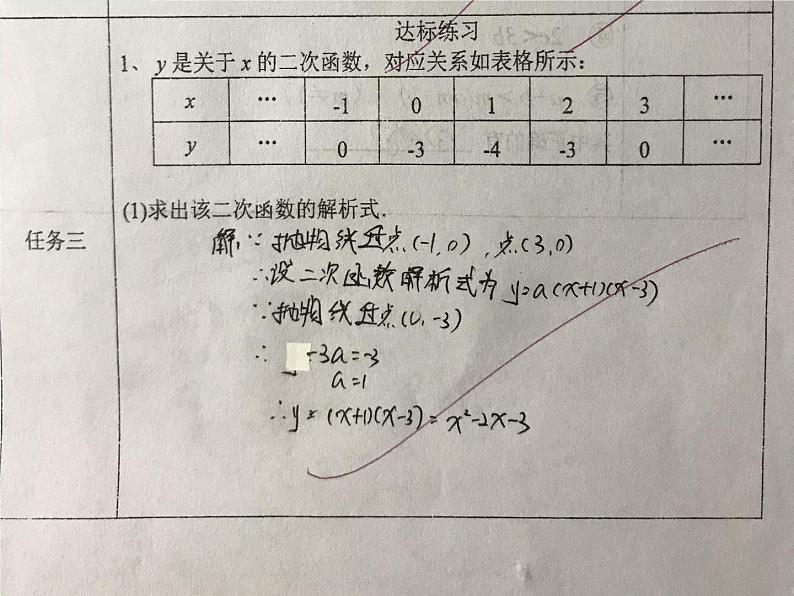 初中数学沪科2011课标版九年级上册二次函数y=ax²+bx+c的图象和性质 课件06