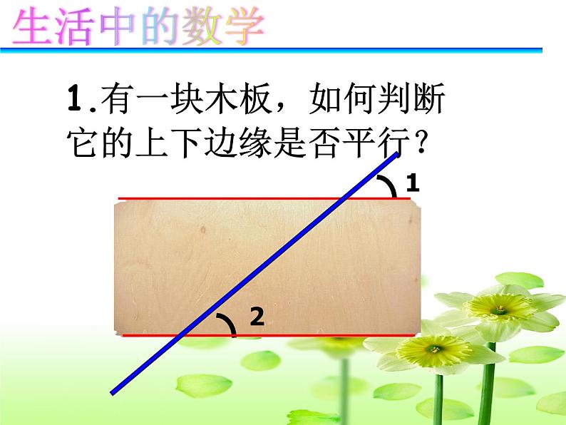 人教七下数学  5.2.2平行线的判定 复习  课件06