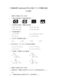 广西钦州四中2020-2021学年八年级（下）月考数学试卷（5月份）（含解析）