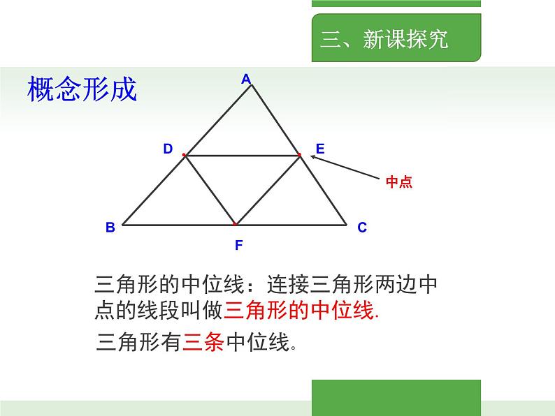 初中数学北京版八下 三角形中位线定理部优课件第5页