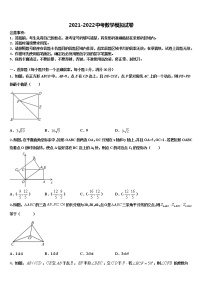 2021-2022学年安徽省马鞍山市名校中考适应性考试数学试题含解析