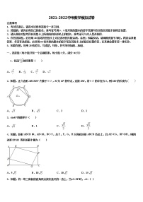2021-2022学年【首发】河南省实验中学中考一模数学试题含解析