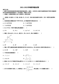 2021-2022学年安徽省合肥168中学中考一模数学试题含解析