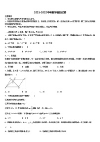 2021-2022学年福建省泉州市惠安四中学、东山中学中考数学模试卷含解析