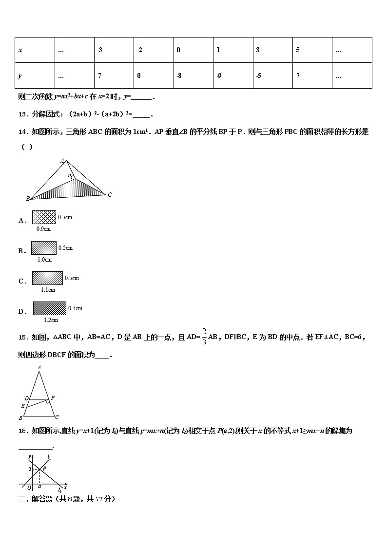 2021-2022学年广东省东莞市南开实验校中考联考数学试卷含解析03