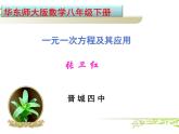 初中数学华东师大版八下小结一元一次议程及其应用部优课件