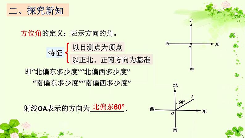 初中数学人教版七上《方位角》部优课件04