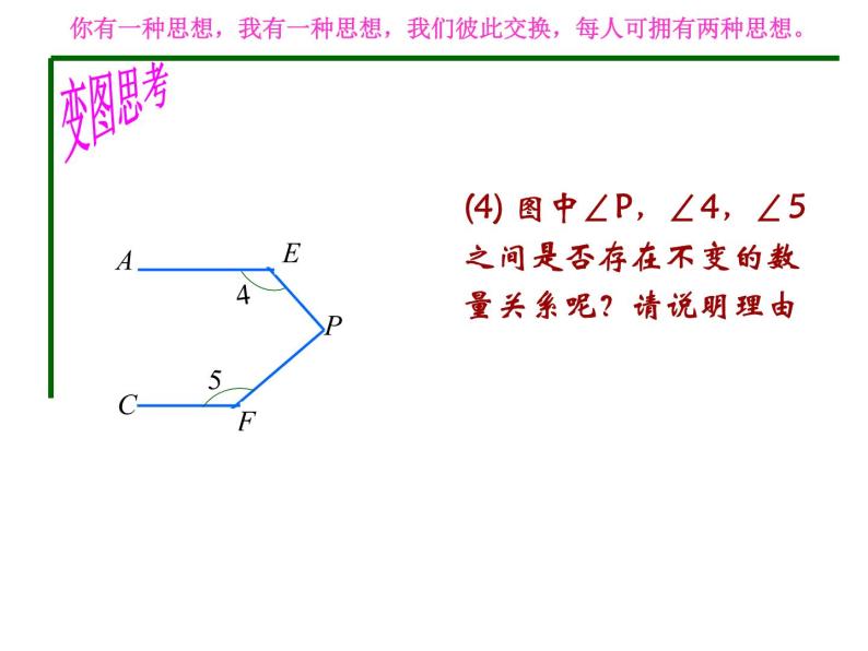 初中数学浙教版七下 平行线的性质探索平行线中的折线问题部优课件05