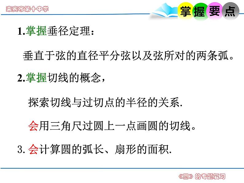 初中数学湘教版九下圆切线《圆的专题复习》——切线的判定部优课件03