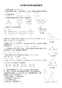 2022年黑龙江省哈尔滨市第十七中学校中考调研数学试卷