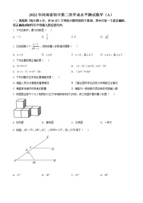 2022年河南省虞城县九年级中考第二次初中学业水平测试数学试题（A卷）