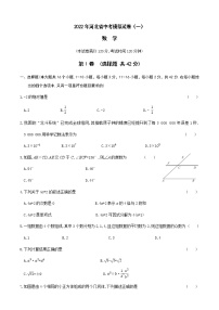 2022河北中考数学模拟卷（一）