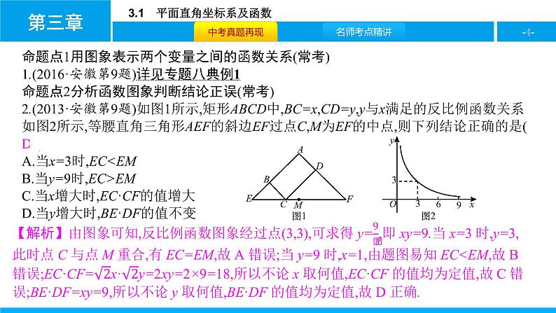 中考二轮专题 3.1　平面直角坐标系及函数课件PPT04