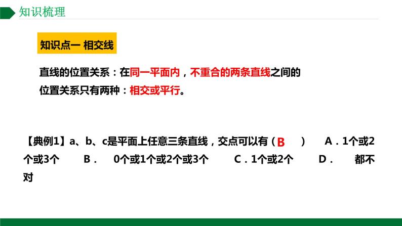 第五章相交线与平行线复习课件2021--2022学年人教版七年级数学下册02