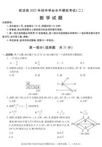 2022年陕西省咸阳市武功县初中学业水平考试模拟（二）数学试题