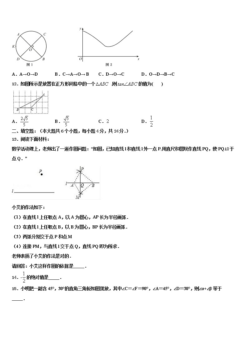 2021-2022学年广西壮族自治区桂林市重点达标名校中考数学模拟预测题含解析03