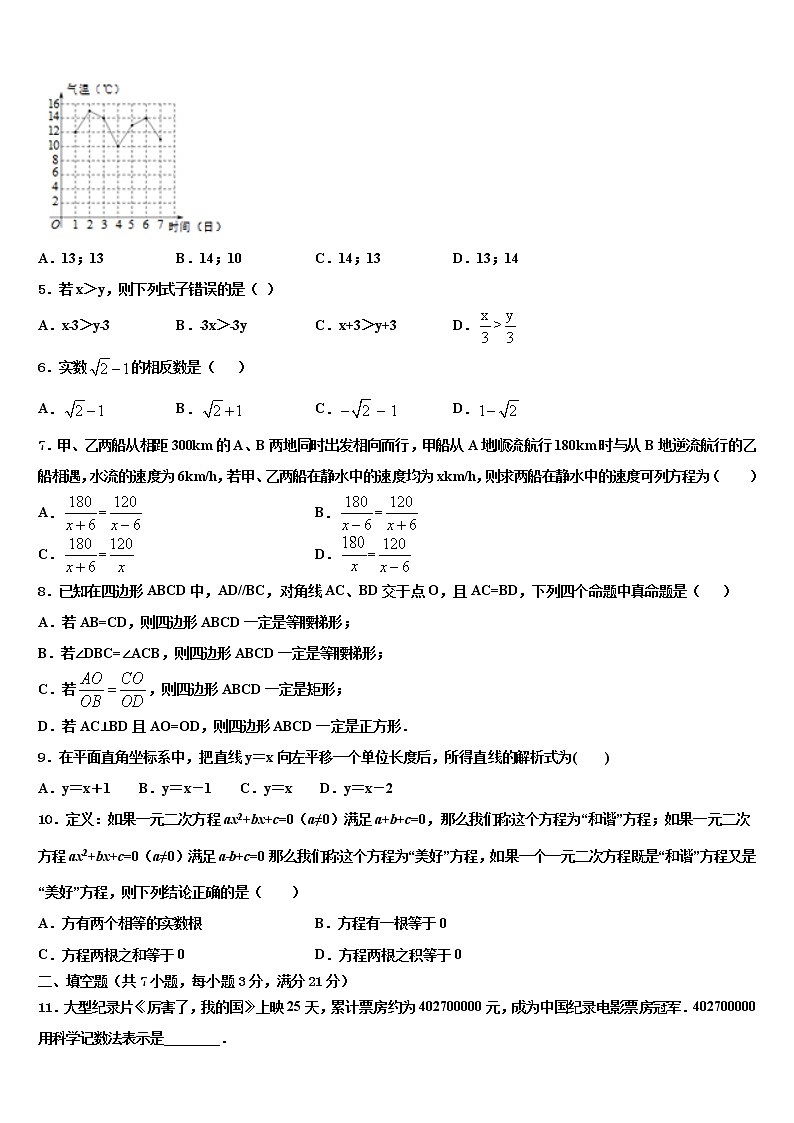 2021-2022学年广东省深圳市宝安区重点名校中考数学最后冲刺浓缩精华卷含解析02