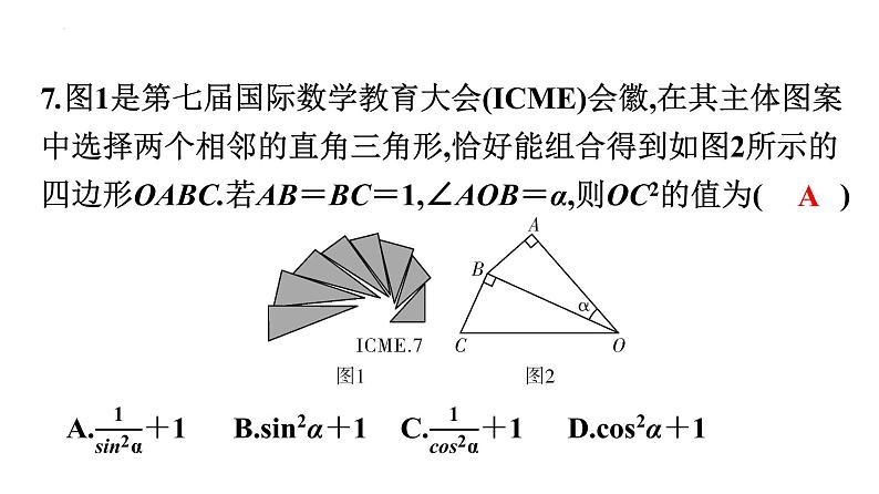 解直角三角形专题练习课件2022年九年级中考复习第7页