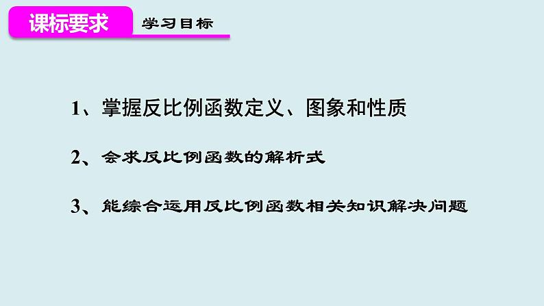 2022年中考一轮复习反比例函数（共18张ppt）课件第2页